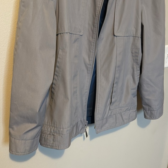 Vintage London Fog Jacket Size 42 Reg Grey Waterproof Mayerial Zipper EUC Mens - Picture 5 of 14